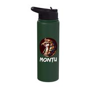 Montu Ancient Egyptian War God Stainless Steel Insulated Water Bottle