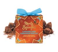 Monty Bojangles Caramelised Cinnamon Biscuit Cocoa Dusted Christmas Truffles | Gift Box, 100 g