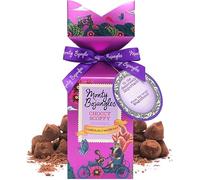 Monty Bojangles Choccy Scoffy Cocoa Dusted Chocolatey Truffles Gift Box (150g), Chocolatey Flavoured Truffles, Award-Winning Luxury Chocolates, Gift Set With Elegant Ribbon & Personalised Message Card