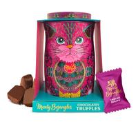 Monty Bojangles Chocolate Truffles Cat Tin – Cocoa-Dusted Choccy Scoffy – 135g Persian Pink