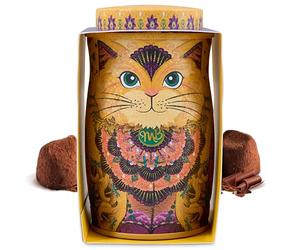 Monty Bojangles Cocoa Dusted Chocolate Truffles Kit Tin (36g - Savannah Gold) Flutter Scotch Flavoured Luxury Chocolatey Truffles - Collectable Midi Kit Tin, Truffles Chocolate Gift Box Bespoke Design