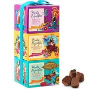 Monty Bojangles Cocoa Dusted Truffles Gift Tower (3 x 100g Pack)- 3 Luxury Chocolate Truffle Boxes - Choccy Scoffy, Scrumple Nutty & Flutter Scotch- The Perfect Chocolate Gift Box Selection
