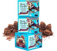 Monty Bojangles Coconut Crush Cocoa Dusted Chocolate Truffles (3 x 100g Gift Box) - Caramelised Coconut Flavour, Award-Winning Luxury Chocolate Gift Set