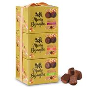 Monty Bojangles Gift Tower Cocoa Dusted Chocolate Truffles Selection (3x100g) - 3 Different Flavours Luxury Chocolatey Truffles Gift Set, Award Winning Truffles, Chocolate Gift Box With Bespoke Design