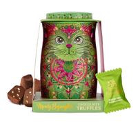 Monty Bojangles Jade Mirage Cocoa Dusted Luxury Chocolate Truffles Cat Tin | Pistachio Flavoured Chocolatey Truffles, Individually Wrapped, Collectable Tin, Luxury Chocolates Gift Box, Jade, 135 g