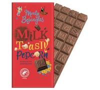 Monty Bojangles MB Rain Forest Alliance MILK Toasty Popcorn Chocolate Bar 150g