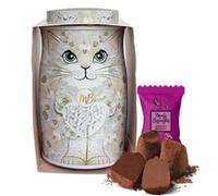 Monty Bojangles Cocoa Dusted Chocolate Truffles Kit Tin (36g - White Rose) Luxury Chocolatey Truffles - Collectable Midi Kit Tin, Truffles Chocolate Gift Box With Bespoke Design