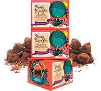 Monty Bojangles Orange Angelical Cocoa Dusted Chocolate Truffles (3 x 100g Gift Box) Heavenly Orange Flavour, Award-Winning Luxury Chocolate Gift Set