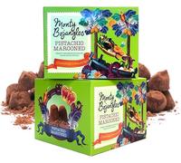 Monty Bojangles Pistachio Marooned Cocoa Dusted Chocolate Truffles (2 x 150g Chocolate Gift Box) - Macaroon & Pistachio Flavoured Chocolatey Truffles - Award Winning Luxury Chocolates Gift Set