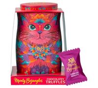 Monty Bojangles Sunset Samba Cat Tin Chocolatey Truffles 135g - Gourmet Cocoa Dusted Chocolate Truffles in Collectible Decorative Tin - Luxury Chocolate Gift for Christmas & Special Occasions