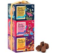 Monty Bojangles Vegan Cocoa Dusted Chocolate Truffles Gift Tower (3x100g)-3 Different Flavours Luxury Chocolatey Gift Set, Award Winning Truffles, Chocolate Box With Bespoke Design
