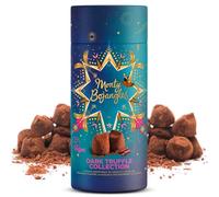 Monty Bojangles Vegan Cocoa Dusted Truffles Selection Tube (135g) - 3 x Luxury Dark Truffle Flavours In An Elegant Gift Tube - The Perfect Chocolate Gift Selection For Seasonal & Personal Gifting