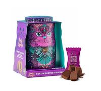 Monty Bojangles Violet Rebel Cat Tin Gift with Choccy Scoffy Cocoa Dusted Truffles 135g