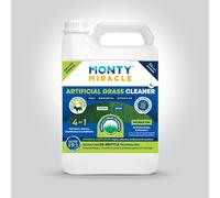Monty Miracle Artificial Grass Cleaner - Pet Safe Dog Urine Odour Eliminator - Super Concentrate - UV Protection De-Brittle Technology - BS EN 1276 Certified - UK Made Fresh Cut Grass Scent (1L)