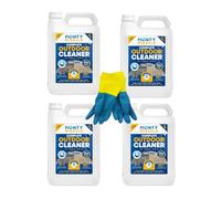 Monty Miracle® Complete Outdoor Cleaner, Clean & Rejuvenate your Patio, Decking, Fencing, Paths, Driveway, Render & More - Results in 6-10 Minutes! Pet & Child Safe (4 x 5L & Gloves)
