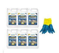 Monty Miracle® Complete Outdoor Cleaner, Clean & Rejuvenate your Patio, Decking, Fencing, Paths, Driveway, Render & More - Results in 6-10 Minutes! Pet & Child Safe (6 x 5L & Gloves)