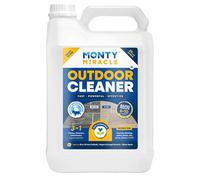 Monty Miracle Fast Patio Cleaner - 5 Litre | Outdoor & Garden Surface Cleaner for Patio, Decking, Fencing, Stone, Concrete & Many More | Eliminates Black Spots, Algae, Mold, Lichen in Just 10 Minutes