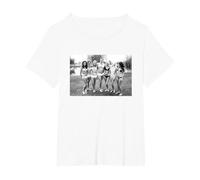 Monty Python John Cleese & Michael Palin Bikinis 1970 T-Shirt, Women's Plus, White, 6X