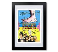 Monty Python's Flying Circus Cast Signed Autograph A4 Poster Photo Print TV Show Series Season Framed DVD Boxset Memorabilia Gift (A4 Black Framed & Mounted)