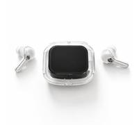 MONTY SOUL - Bluetooth 5.4 Earphones with Smart Touch Display, Music Control and Volume from Case, Find Earphones, TikTok Control, Remote Photo Shooting, Voice Assistant (Air Max) (White)