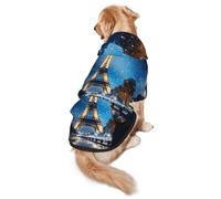 Monument Dog Hoodie for Medium Large Dogs, Warm Soft Pet Sweatshirt, Easy to Wear Jumper Clothes
