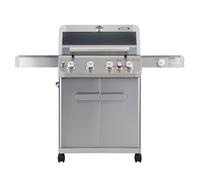 Monument Grills Outdoor Barbecue Stainless Steel 4 Burner Propane Gas Grill, 62,000 BTU Patio Garden Barbecue Grill with Side Burner and Knob Controls, Mesa415BZ