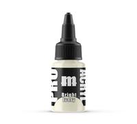 Monument Hobbies 022-Pro Acryl Bright Ivory Acrylic Model Paints for Plastic Models - Miniature Painting, no-clog cap, comes loaded with glass agitator