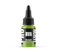 Monument Hobbies 039-Pro Acryl Bright Yellow Green Acrylic Model Paints for Plastic Models - Miniature Painting, no-clog cap, comes loaded with glass agitator