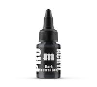 Monument Hobbies 044-Pro Acryl Dark Neutral Grey Acrylic Model Paints for Plastic Models - Miniature Painting, no-clog cap, comes loaded with glass agitator
