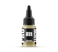 Monument Hobbies 061 - Pro Acryl Khaki Acrylic Model Paints for Plastic Models - Miniature Painting, no-clog cap, comes loaded with glass agitator