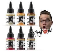 Monument Hobbies PRO Acryl 22ml Acrylic Paint Set - Miniature Paint for Wargames - Non Toxic Acrylic Paint Compatible with Both Brush and Airbrush Painting Techniques - Ninjon Series
