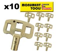 Monument Radiator Bleed Plumbing Key - Balance, Drain Off & Lockshield Valves
