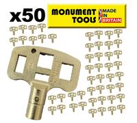 Monument Radiator Bleed Plumbing Key - Balance, Drain Off & Lockshield Valves