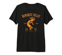 Monument Valley Arizona Utah Dancing Kokopelli Distressed Premium T-Shirt