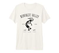 Monument Valley Arizona Utah USA Distressed Kokopelli Design Premium T-Shirt