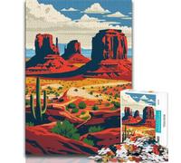 Monument Valley Landscape 1000 Pieces Jigsaw Puzzles for Adults And Teens,Stress Reliever Difficult Challenge Enhance Love between Couples 50x75cm