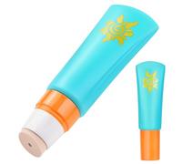 MONVIE Sunscreen Applicator, Refillable and Spill Proof Kids Sunscreen Lotion Applicator with Soft Foam Sponge For Kids, Adults & Families, Summer and Vacation 1Pcs Bule