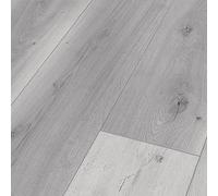 Monz 52473 Oak Grey Mix Wood Effect Click Laminate Flooring (7mm) For Home Contains 9 Planks Covers 2.24 Sqm
