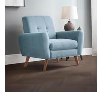 Monza Armchair - Blue Fabric