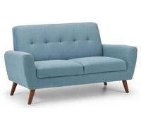 Monza Blue Fabric 2 Seater Sofa