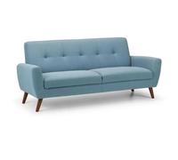 Monza Blue Fabric 3 Seater Sofa