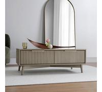 Home Garden Direct Monza Coffee Table With Fluted Drawers Pale Ash