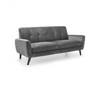 Monza Grey Fabric 3 Seater Sofa