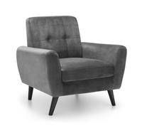 Monza Grey Fabric Armchair