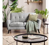 Monza Grey Mobus Fabric Sofa - 2 Seater