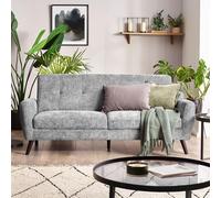 Monza Grey Mobus Fabric Sofa - 3 Seater