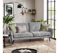 Monza Grey Mobus Fabric Sofabed - 3 Seater - Click-Clack