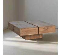 Monza Natural Acacia Wood - Square Coffee Table