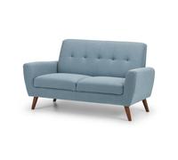 Julian Bowen Monza Fabric 2 Seater Sofa - Blue