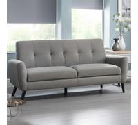 Monza Sofa - 3 Seater - Grey Linen Fabric